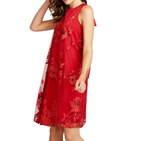 Beige by eci Dresses & Skirts - ECI Embroidered Swing Dress NWT!